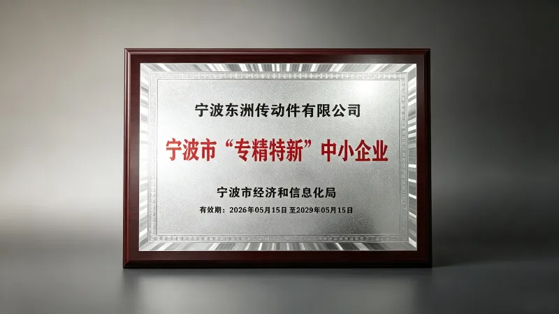 Ningbo Dongzhou Transmission Co., Ltd. Awarded 
